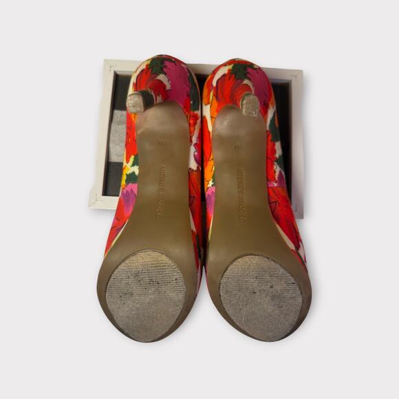 Colorful Floral Peep Toe Heels – Audrey Brooke | Size 8M - Picture 6 of 6